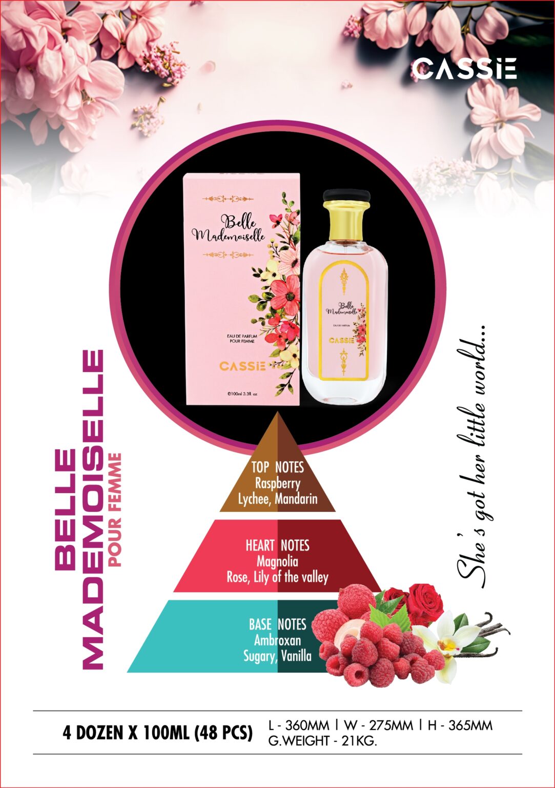 SPRAY - BELLE MADEMOISELLE 100ML CASSIE
